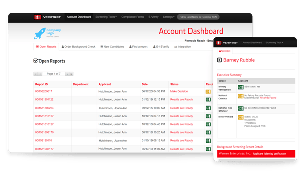 Verifirst-Screenings